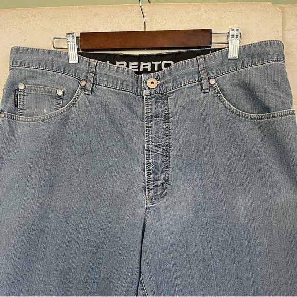 Alberto Mens Jeans Tommy Stretch Denim Light 38" Waist 32" Inseam - Picture 3 of 14